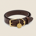 The Heritage Collar in Walnut leather